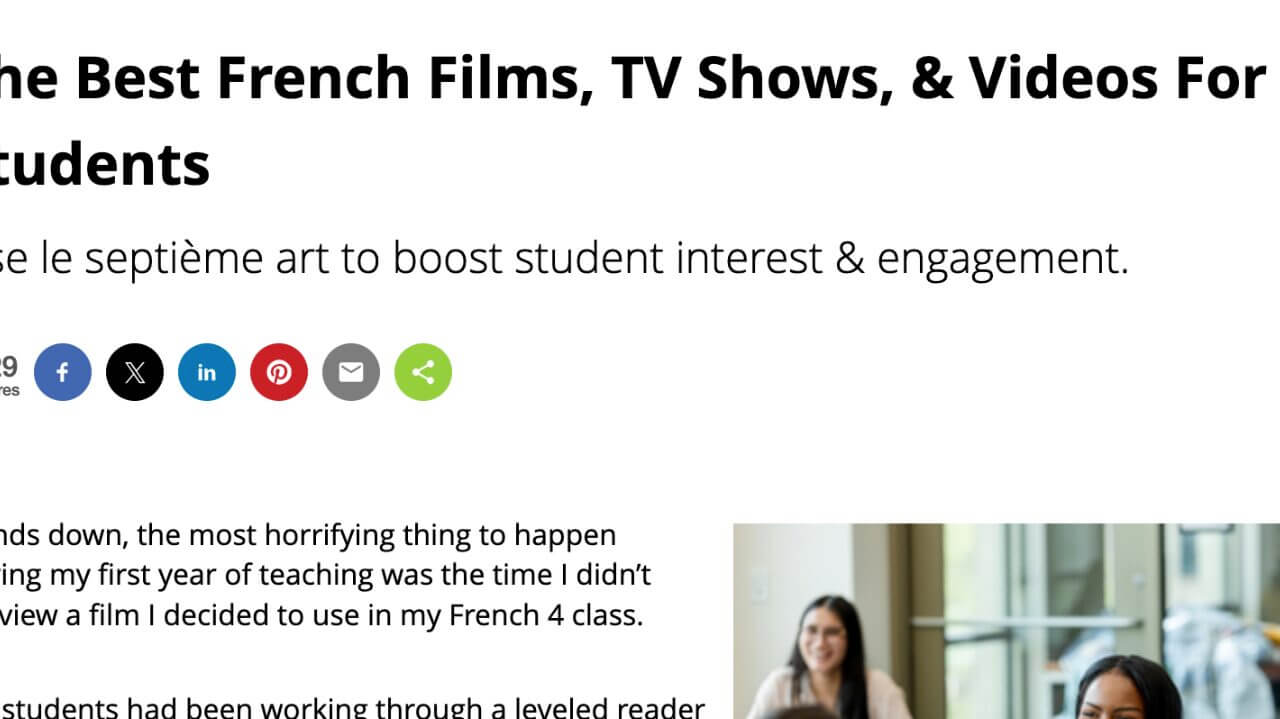 The Best French Films, TV Shows, & Videos For Students